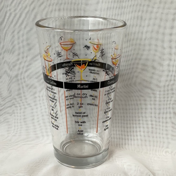 Libbey Bar Recipe Glass NWOT - Picture 3 of 8